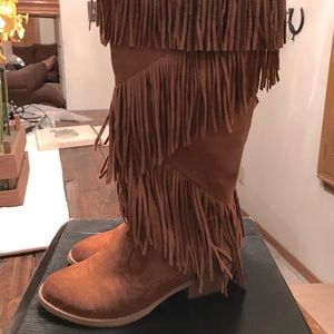 Not Rated Witty Giddy Tan Boots Size 6.5 USA